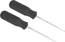O-Ring Straight Picks 142mm, 2 Pcs Oil Seal Gasket Precision Screwdriver Black