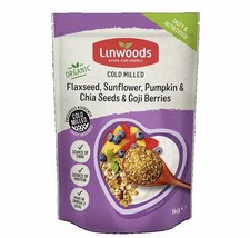 Flaxseed, Sunflower, Pumpkin & Chia Seeds & Goji Berries- Seed Mix - 1KG 22.53 per kilo