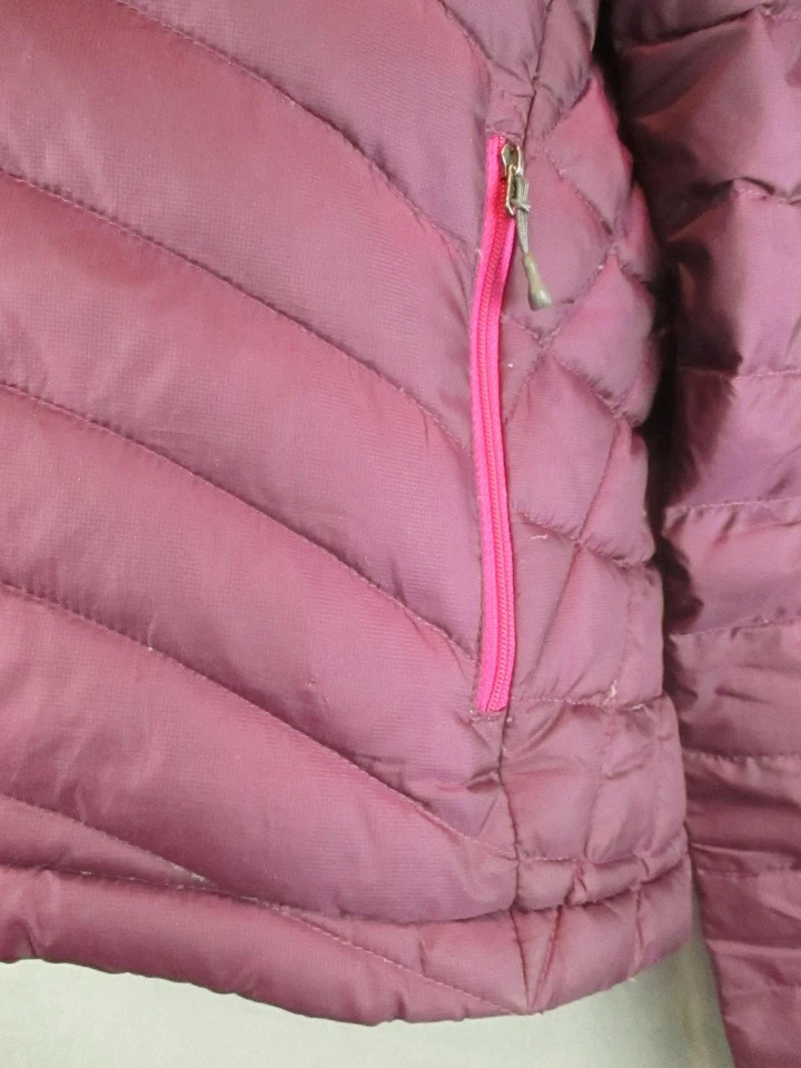 Chaqueta Suéter Patagonia Plumón Mujer Pequeña Borgoña Ultraligera Puffer Foto 3 de 4