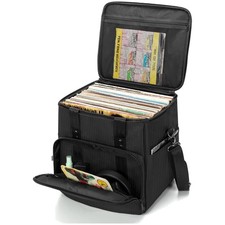 Vinyl Record Carrying Bag  Storage Case for 60 LP Records