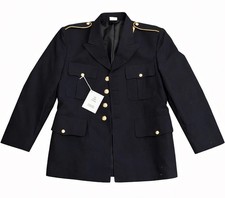 US Army Dress Uniform Jacket 40S Black Gold Buttons New w/ Tags