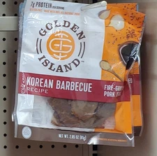 (4 Pack) Golden Island Korean BBQ Pork Jerky 2.85oz Each 