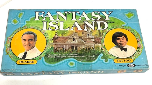 FANTASY ISLAND TV Series Vintage 1978 Board Game Ideal Roarke Tattoo COMPLETE
