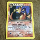 1st Edition Dark Charizard 21/82 Team Rocket Crease On Corner