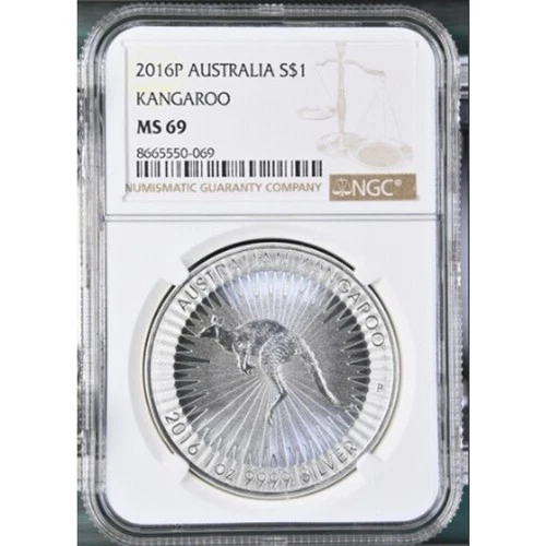 2016P Australia Kangaroo S$1 NGC MS 69