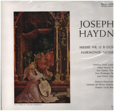 LP Haydn/ Orchester der Wiener Staatsoper, Georg Barati Messe Nr. 12 B-dur, Har