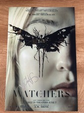 * DAKOTA FANNING * signed 12x18 poster * WATCHERS * COA