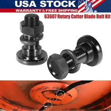63607 Rotary Cutter Blade Bolt Kit Fit for Bush Hog Rotary Cutter Blades, Black