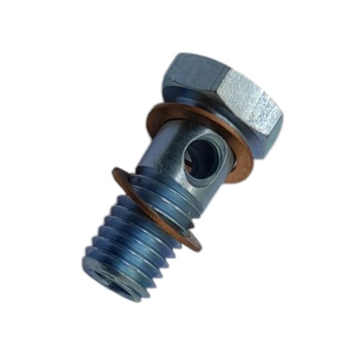 METRIC SINGLE BANJO BOLT FITTING BRAKE LINE FITTING ADAPTER WITH COPPER WASHER - Picture 67 of 88