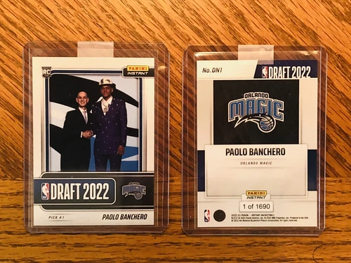 2022 Panini Instant PAOLO BANCHERO Draft Night Pick #1 RC Rookie Card 1/1690🔥