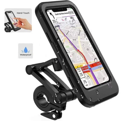 360° Bicycle Motor Bike Waterproof Phone Case Mount Holder For Mobile Phones