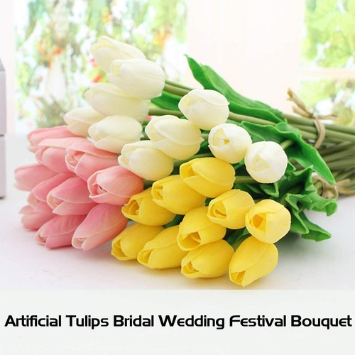 10PCS Artificial Tulip Flowers Fake Flower Bouquet for Wedding Party Home Decor - Picture 6 of 32
