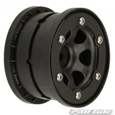 Pro-Line Racing #2705-02 Epic 2.2" Black/Black Bead-Loc Rear Wheels for Slash