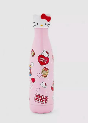 Neu Etikett Sanrio Hello Kitty 500ml 3D Deckel Reise Trinkflasche kalt Primark
