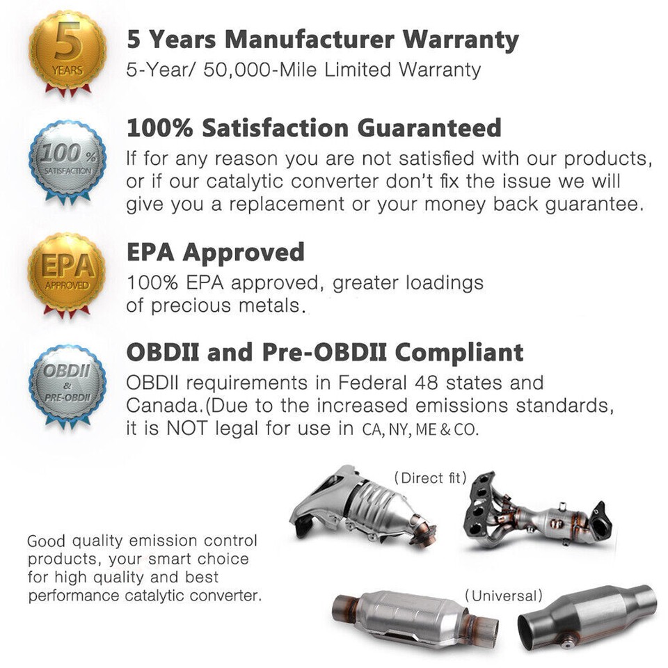Catalytic Converter Y-Pipe For Chevy Silverado 1500 (1999-2006) – EPA Approved, OBDII 10 thumbnail image