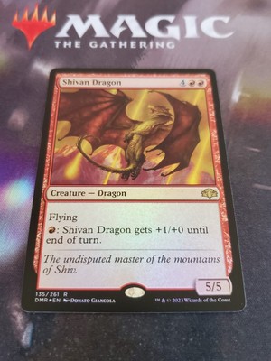 Mtg. 2x Shivan Dragon. Foil. Dominaria Remastered. Nm
