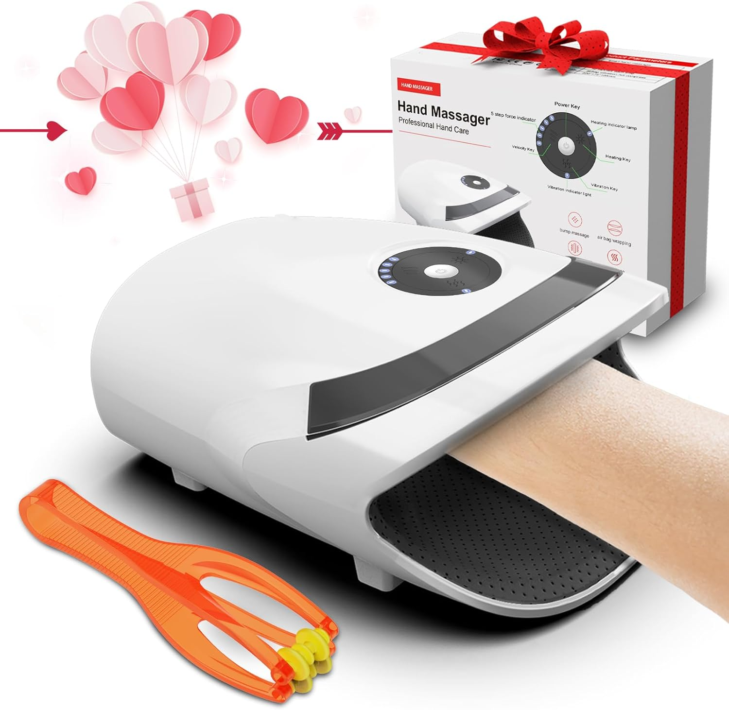 Hand Massager with Compression & Heating – Perfect Birthday Gift for Women