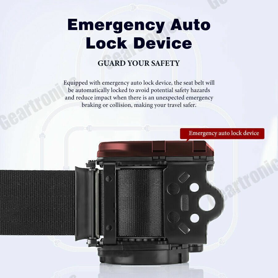 Porsche 3-Point Rear Automatic Seat Belt 9118030490770B