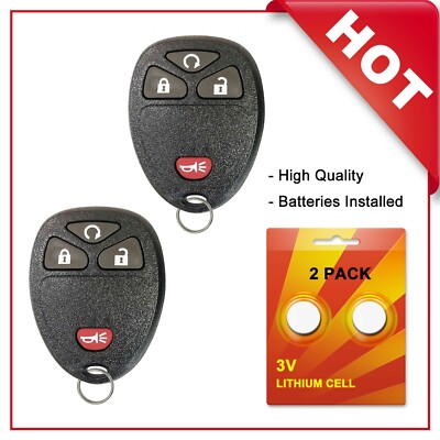 2 For 2009 2010 2011 2012 2013 2014 2015 Chevrolet Traverse Remote Key Fob
