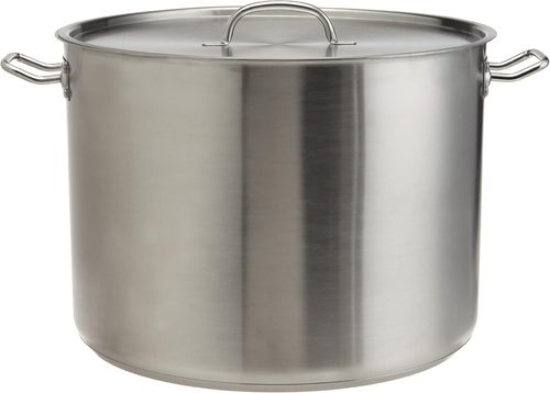 Heavy Duty Stainless Steel Stock Pot with Lid, 35 Quarts, Silver - 第 1/6 張圖片