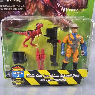 Jurassic Park The Lost World EDDIE CARR & T-REX HATCHLING Series 2