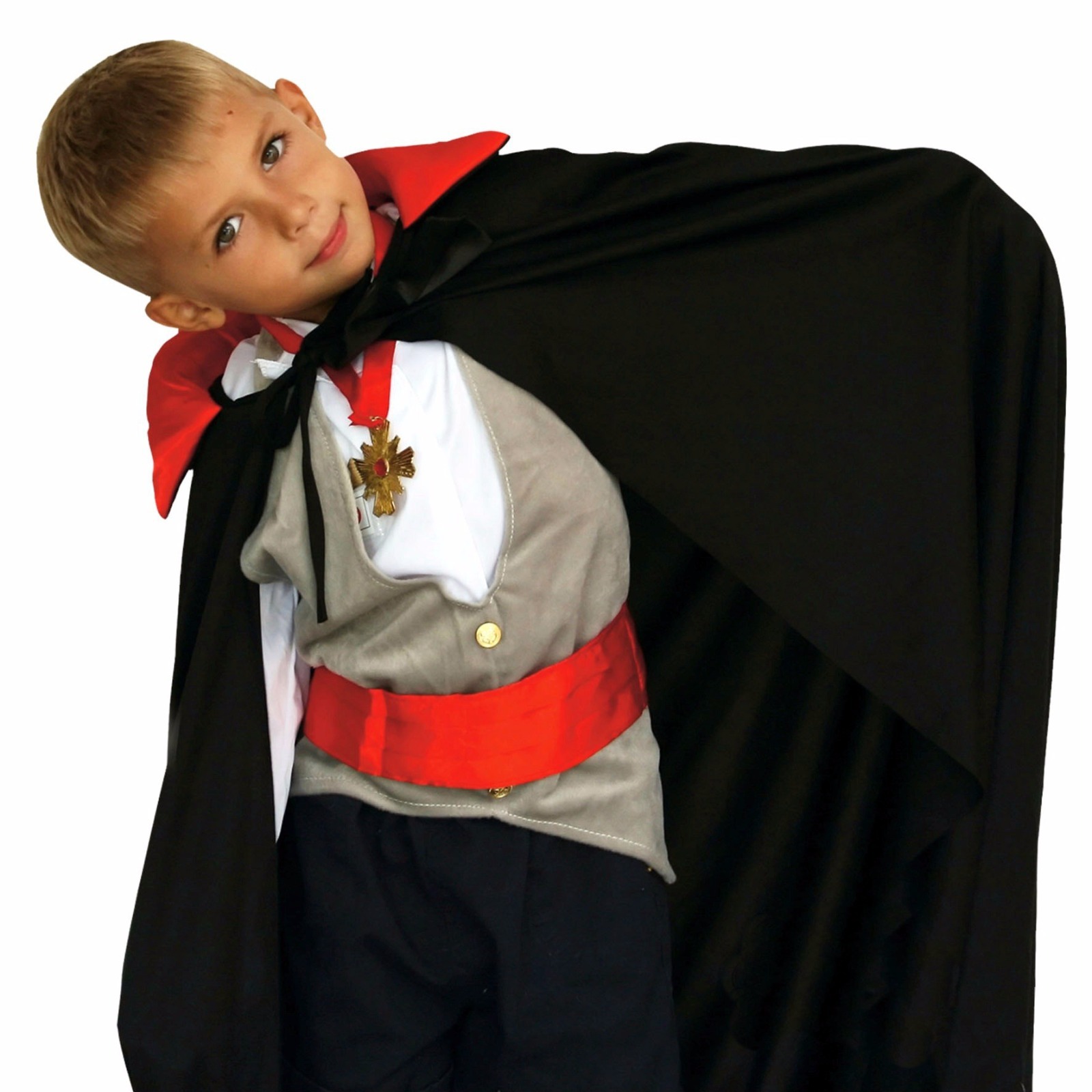 Capa vampiro dracula adulto 120 cm disfraz halloween