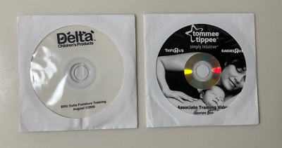 Toys R Us Babies R Us Training DVD Lot of 2 - Delta Children's & Tommee Tippee