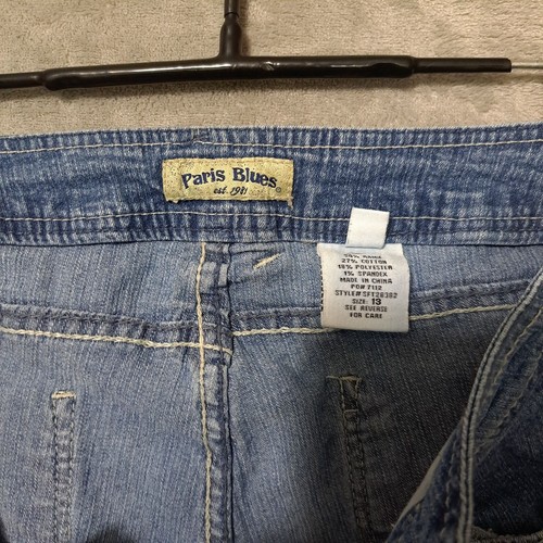 Paris Blues Womens Jeans Pants Size 13 Blue Med Wash Denim Customized Altered - Picture 13 of 18