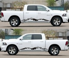 Autocollant décalcomanie bandes basses de porte latérale pour Dodge Ram 2009-2019 phare Hemi Flare