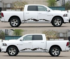 Decal Sticker Low Side Door Stripes For Dodge Ram 2009-2019 Headlight Hemi Flare