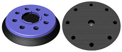 Sanding pad 6'' Ø 150mm for Festool 150FEQ - Hook an Loop backing pad - 8+1 holes