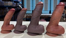 8 inch Liquid Silicone Realistic Dildo-Cock Suction-Cup Women Sex Toy Thick-Dong