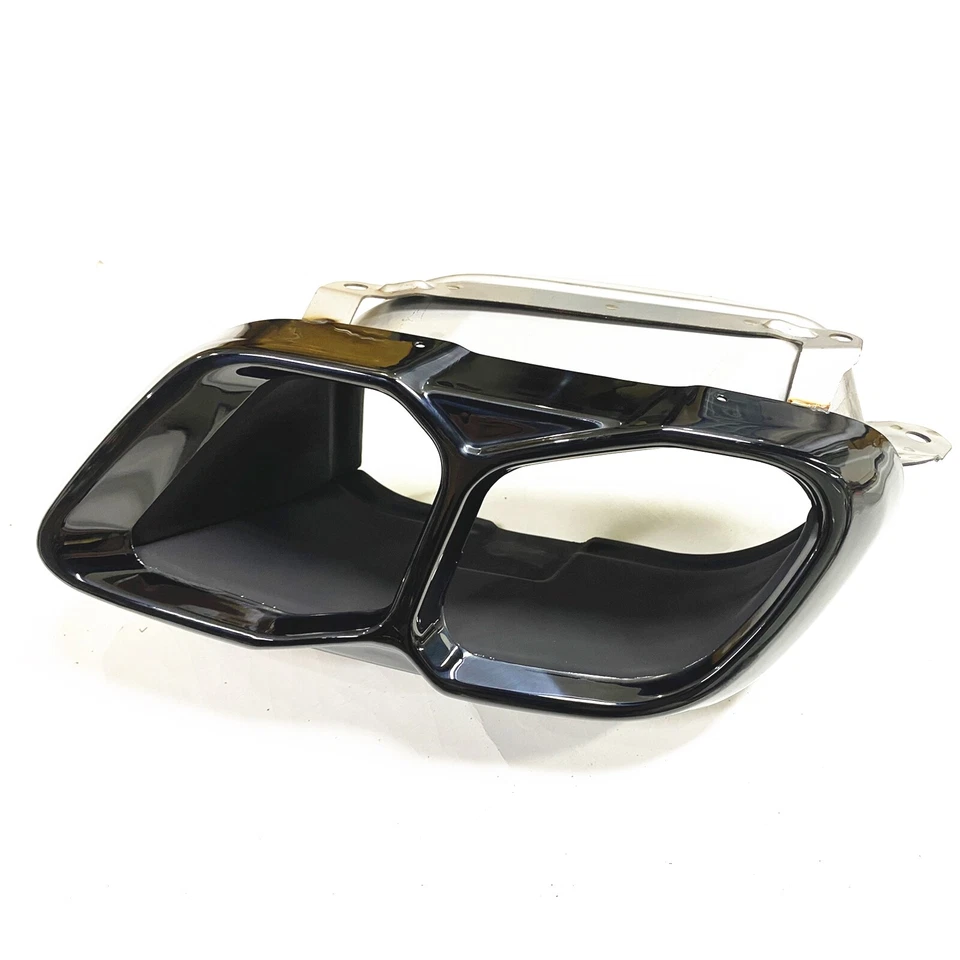 Parachoques trasero para BMW X5 X6 G05 G06 2010-2024 2012 punta de tubo de escape negro 2x Foto 4 de 4