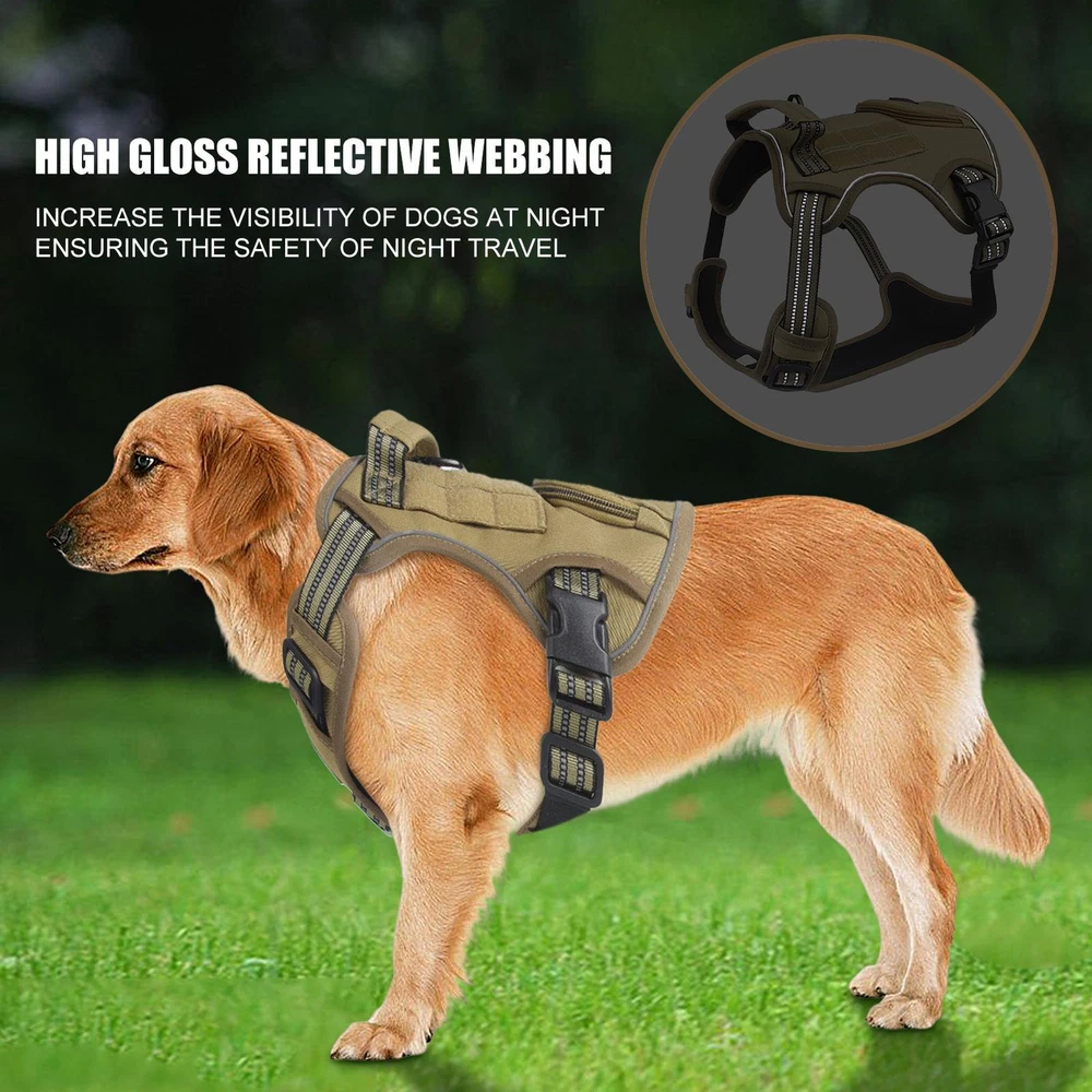 Dog Harness Soft Dog Chest Plate Harness Reusable Chest Back Assist Dog Carriers