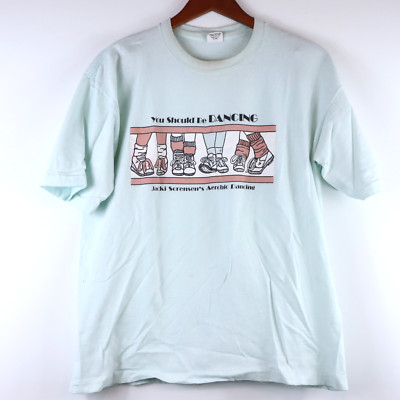 Vintage Jacki Sorensen's Aerobic Dancing Shirt Retro Gym Belton 80s Men's XL