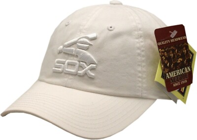 Chicago White Sox American Needle White on White Low Crown Batterman Hat