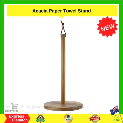 Kitchen Roll Paper Towel Holder Stand Bamboo Free Punch Roll Paper Storage Rack