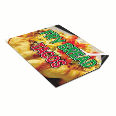 Car Magnet Set of 2 Fry Bread Tacos Restaurant Cafe Bar Industrial Sign