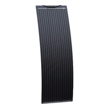150W black narrow flexible fibreglass solar panel with durable ETFE coating