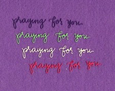 PRAYING FOR YOU die cuts scrapbook cards