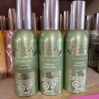 Bath and Body Works FRESH BALSAM Concentrated Room Spray ~~Lot of 3~~