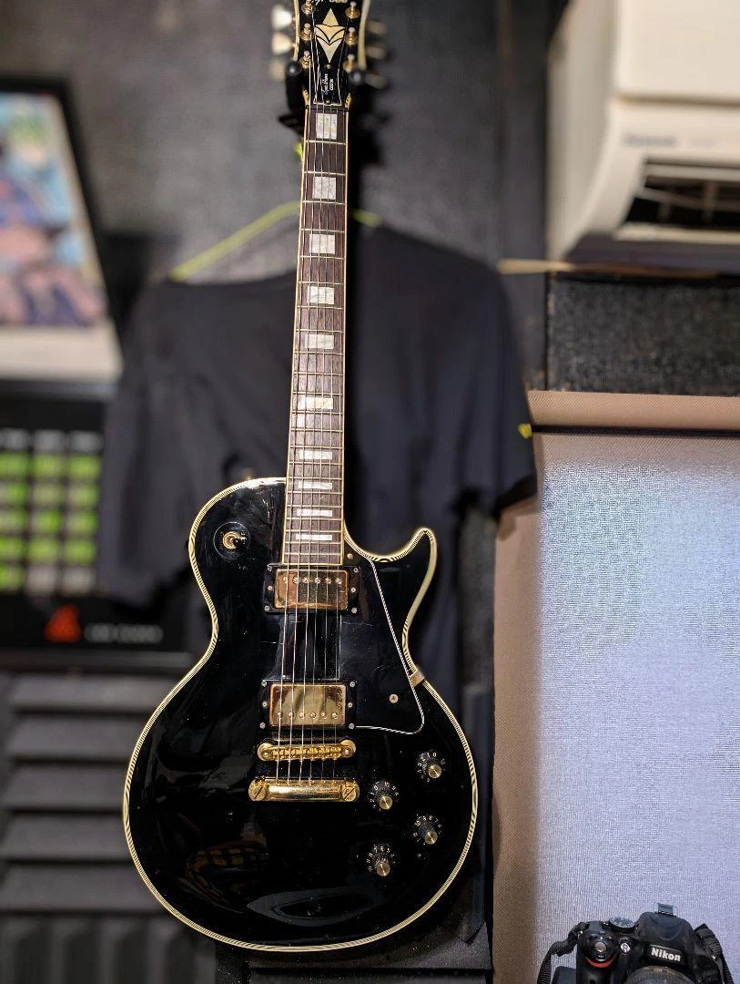 Greco EG500 Electric Guitar Les Paul Custom Black Japan Vintage 1981 Used
