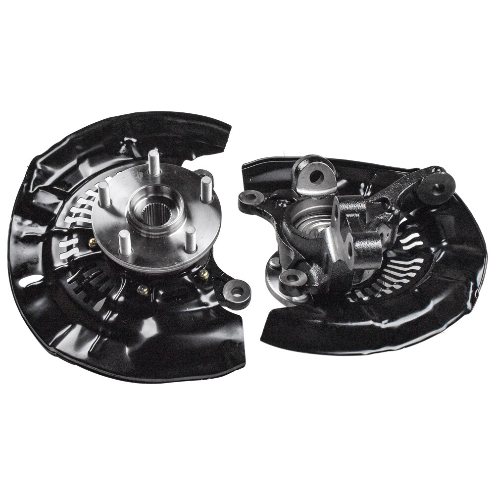 For 2011-2017 Toyota Sienna FWD Pair Front Steering Knuckles Wheel Hub Bearing