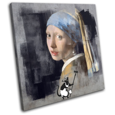 Tableau Banksy Napoleon Alps – Impression Toile Murale, Art Urbain, Neuve