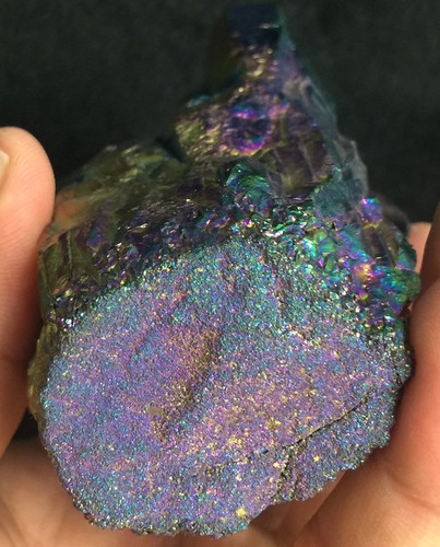 606g Rainbow Titanium plated Crystal Cluster, color-changing crystal - Picture 12 of 12