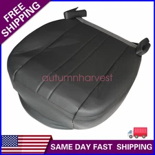 For 2003-2016 Chevy C Series Kodiak Driver Bottom Leather Seat cover Dark Gray