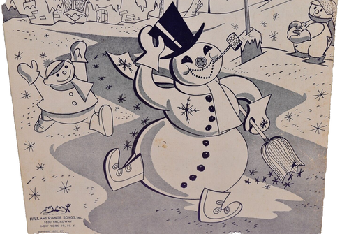 Partituras navideñas de colección 1950 para Frosty The Snow Man Steve Nelson Jack Rollins - Imagen 3 de 6