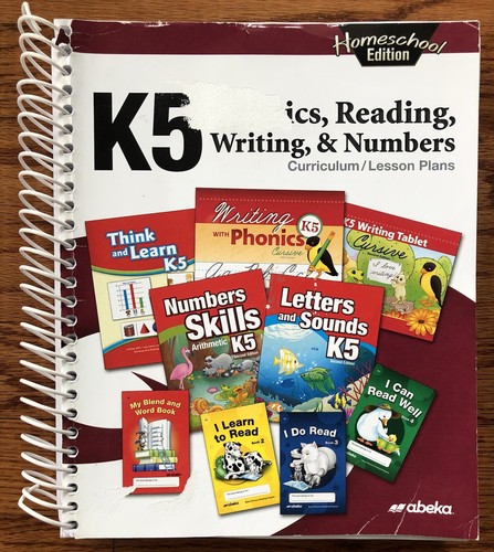 Abeka Homeschool K5 Phonics Reading Writing Numbers Curriculum Lesson Plans
