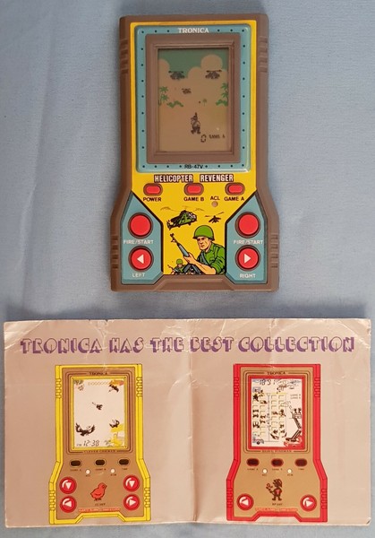 RARA Maquinita TRONICA RB-47V HELICOPTER  REVENGER LCD tipo Game & Watch lsi
