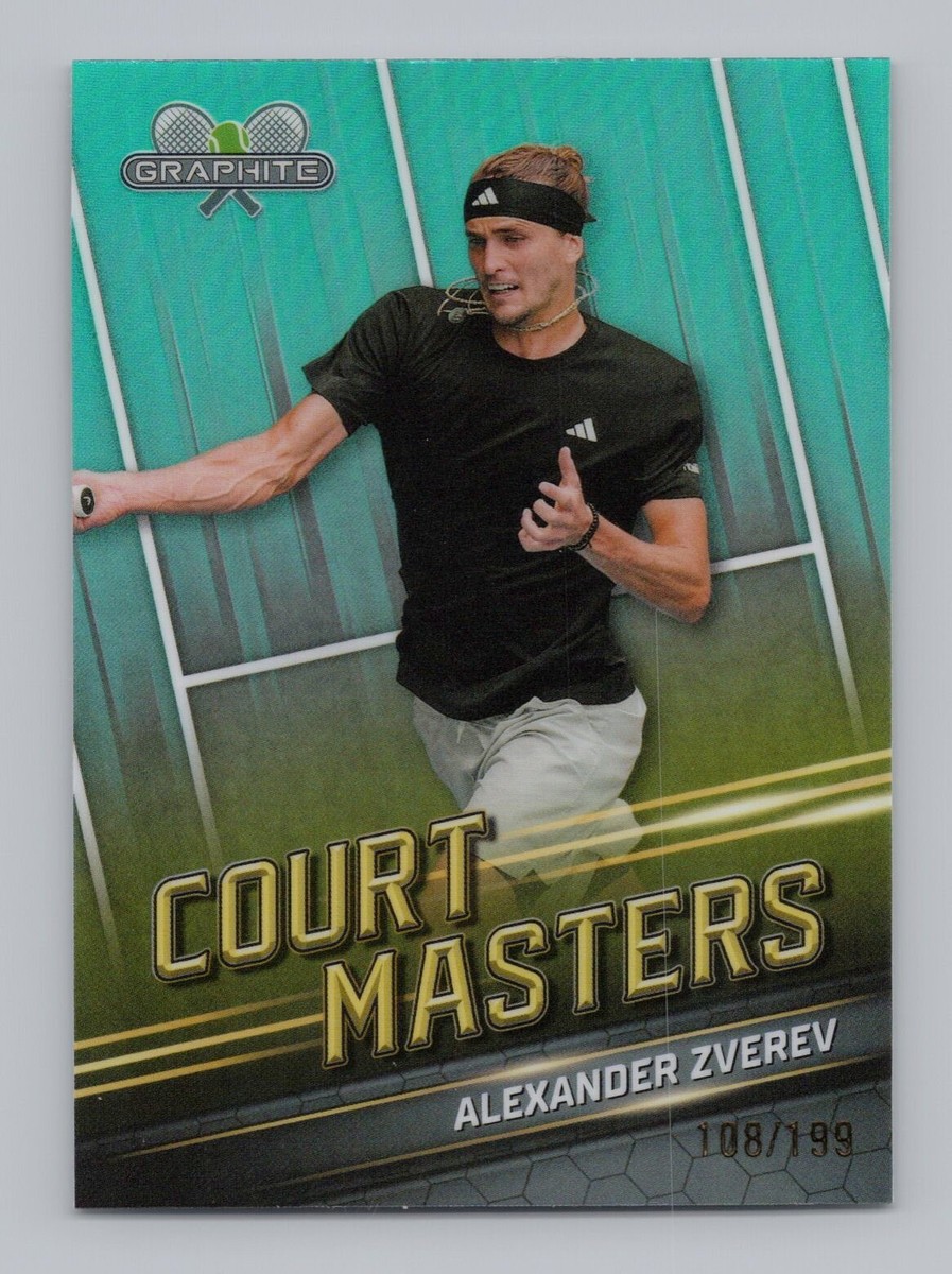 ALEXANDER ZVEREV 2024 Topps Graphite Aqua Court Masters /199 #cm